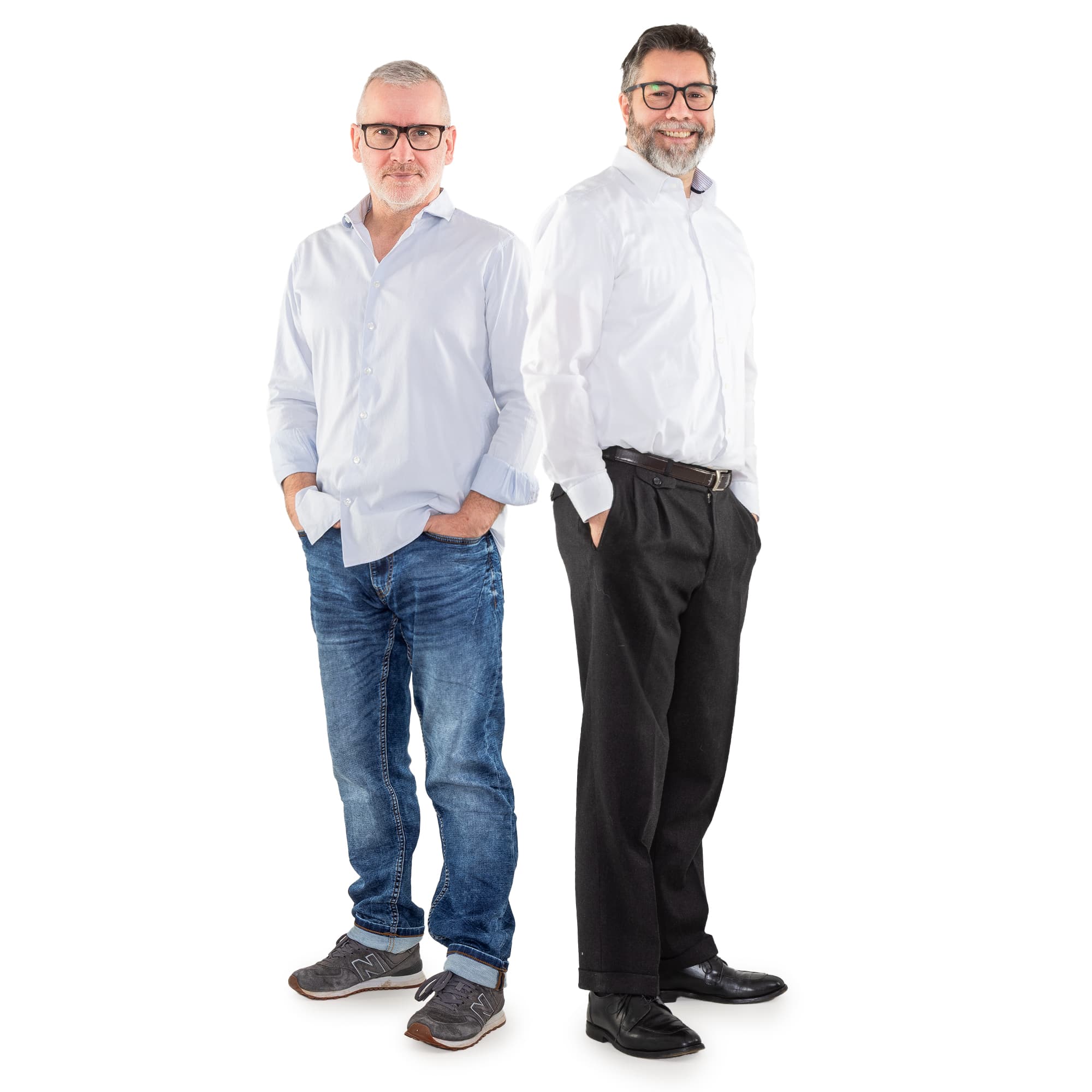 Jens Hänsel und Yves Peter Krummel, Gründer von Krummel & Hänsel Solutions